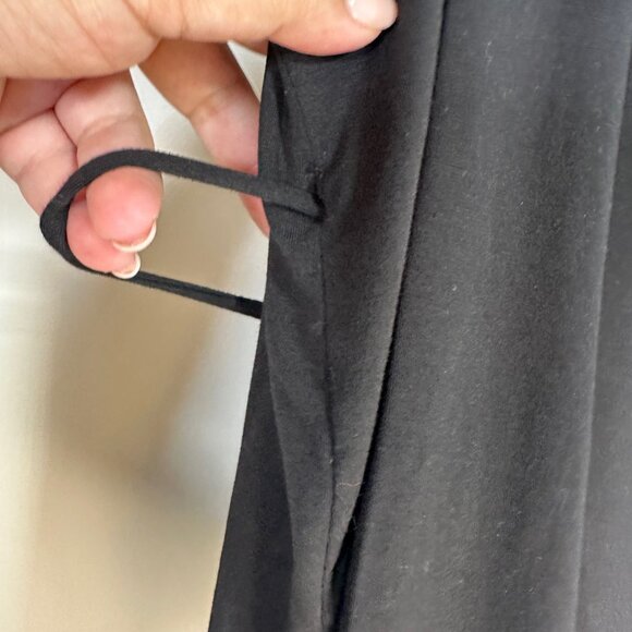 Eileen Fisher Black Fine Jersey Wrap Top XL - Picture 7 of 10